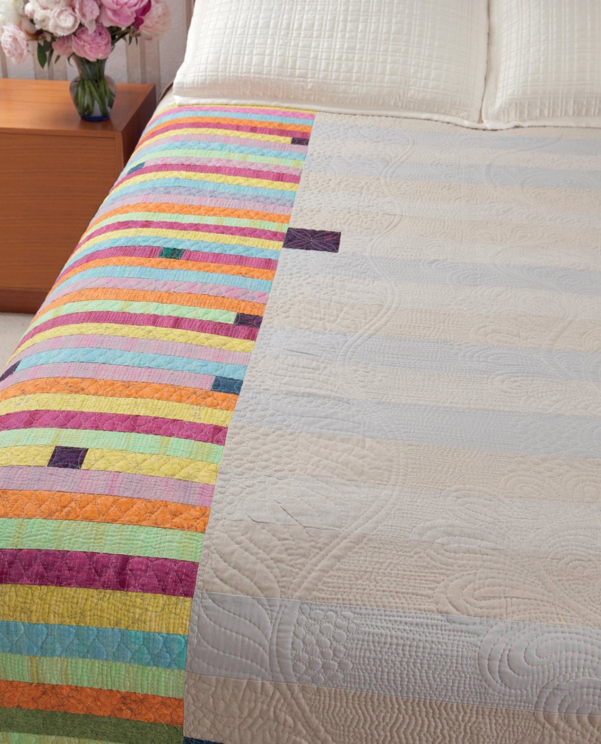 SALE Quilting Instruction book 87pp - A Modern Twist by Natalie Barnes with Angela Walters That Patchwork Place publisher