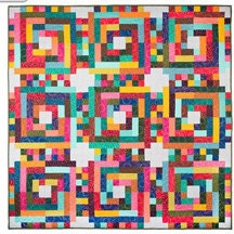Tiki Temple Quilt Pattern Beginner Pattern by Natalie Barnes beyond the reef pattern Jelly Roll quilt