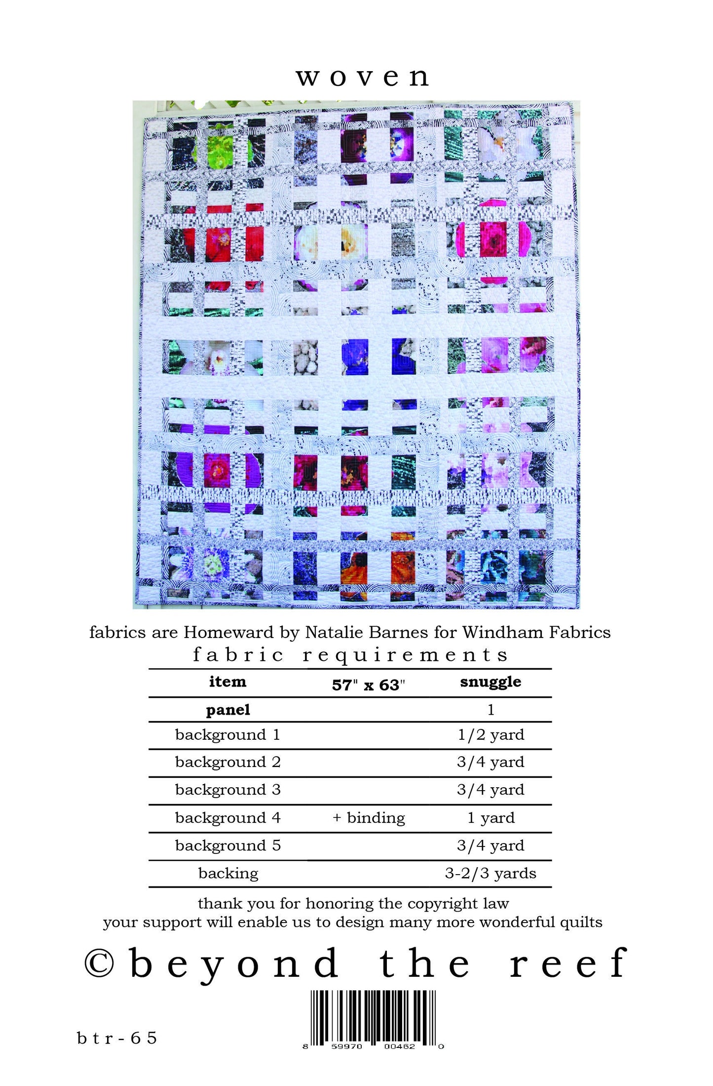 WOVEN quilt pattern by Natalie Barnes beyond the reef patterns Modern Quilt Modern quilting