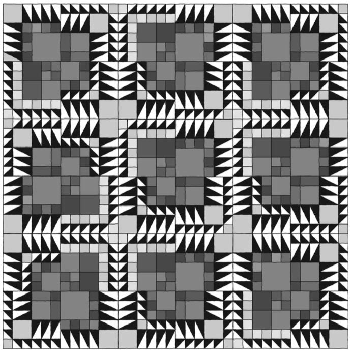 beyond the reef pattern + 48 Peaks by Natalie Barnes
