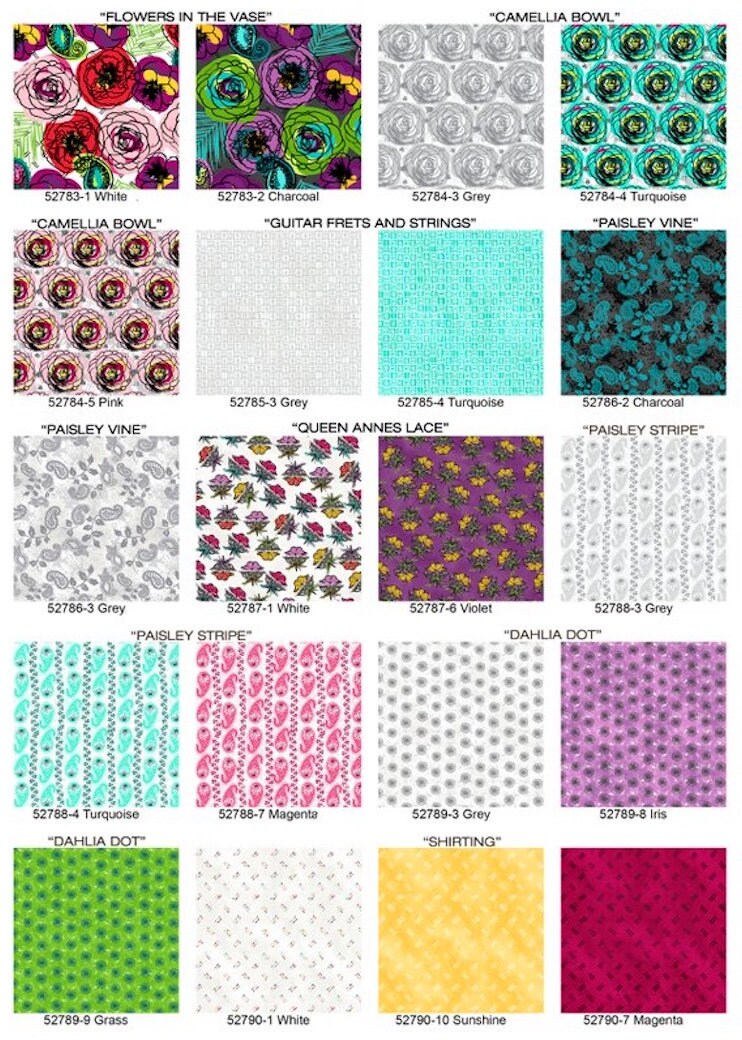 LAST CALL Our House fabrics Half Yard Low Volume Print Paisley Stripe Gray White by Natalie Barnes Windham Fabrics OEKO Tex Quilting Cotton