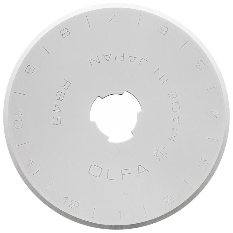 OLFA 45 mm Rotary Cutting Blades Stainless Steel for Rotary Cutters and Fabric