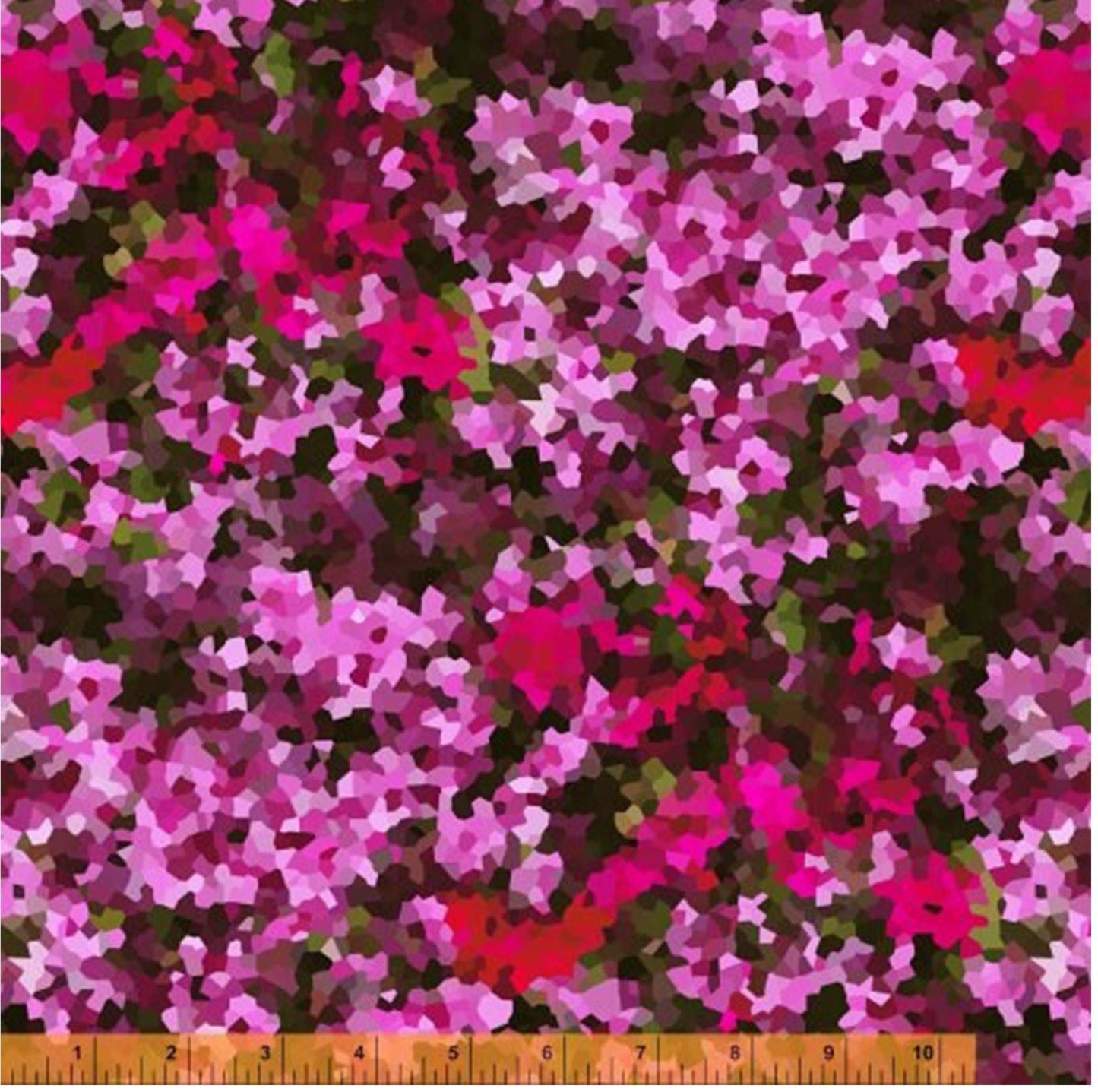 Pink Burgundy Pixellated Fabric BTHY Homeward for Windham Fabrics 50807-X HALF YARD Quilting cotton Masks