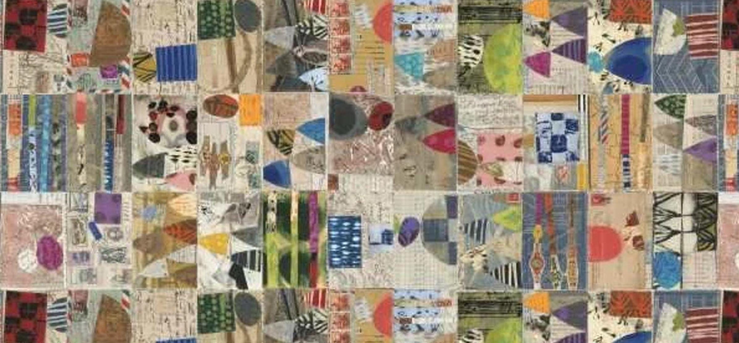 NEW Random Thoughts Fabric Postcards Front by Marcia Derse BTY by the yard OEKO Tex Quilting Cotton
