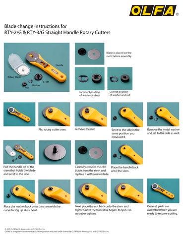 OLFA Original Classic 45mm Rotary Cutter Quilting Notions RTY2 G