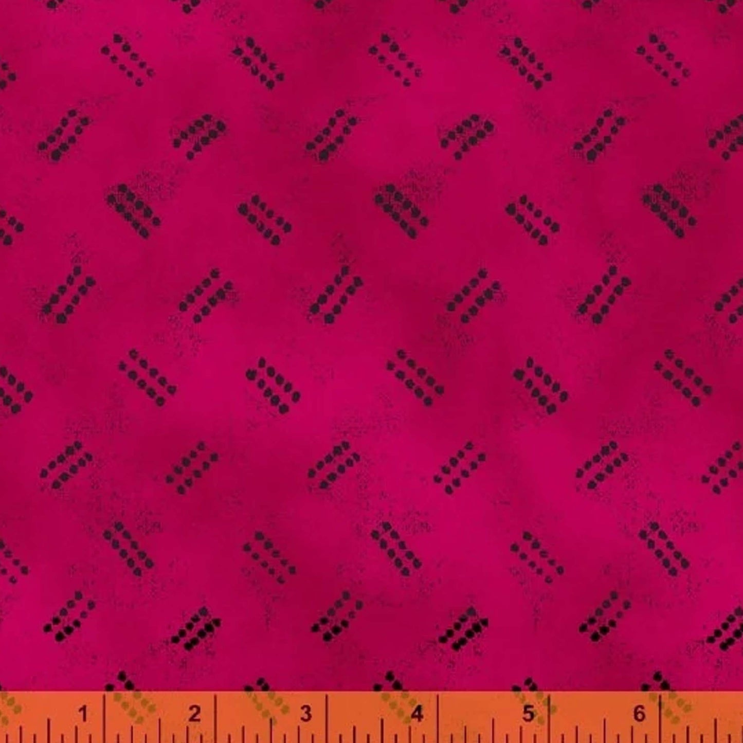 OUR HOUSE fabric Shirting print by Natalie Barnes Windham Fabrics mottled Magenta with black by the half yard OEKO Tex Quilting Cotton
