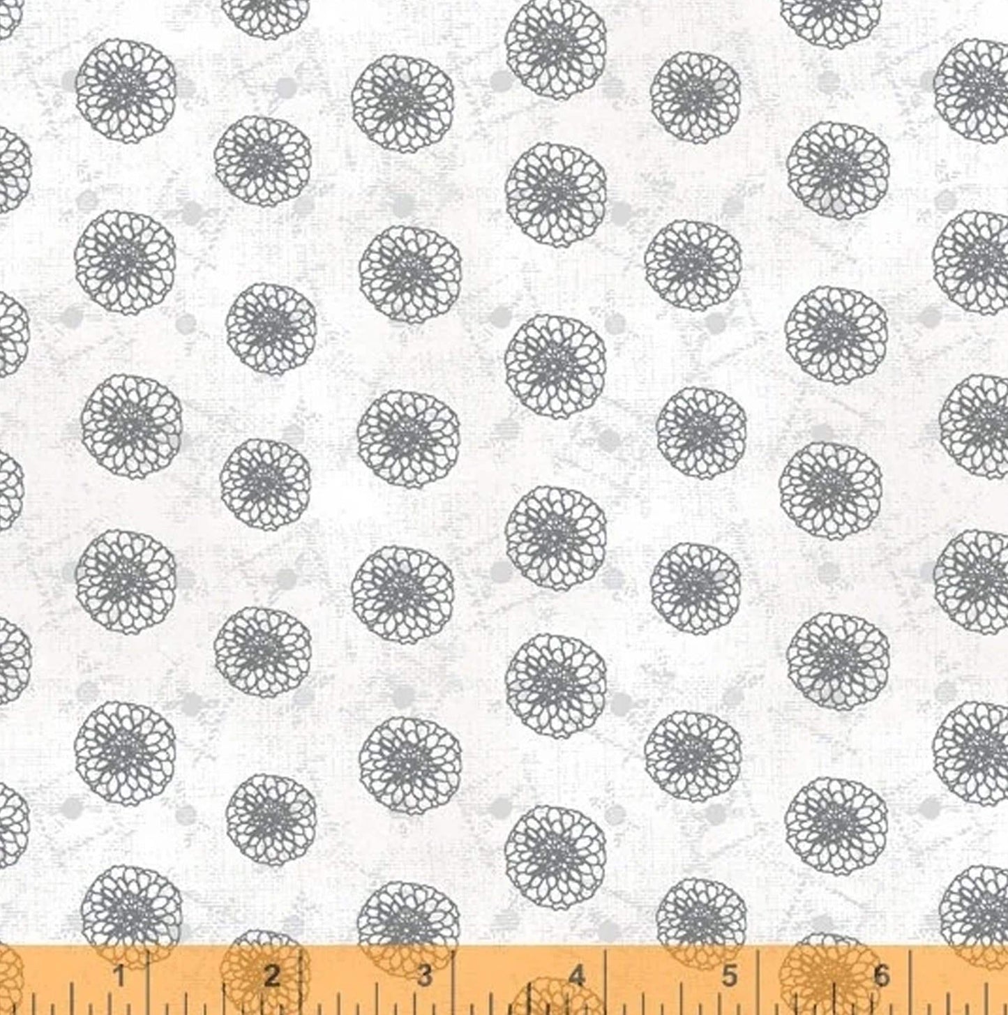 LAST CALL Our House fabrics Sold by the Yard Low Volume Print Dahlia Dot Grey by Natalie Barnes Windham Fabrics OEKO Tex Quilting Cotton
