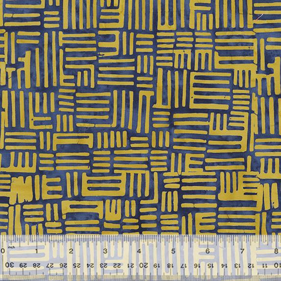 Stenographers Notebook Marcia Derse batik fabric LAYERS Collegiate navy and blue BTHY