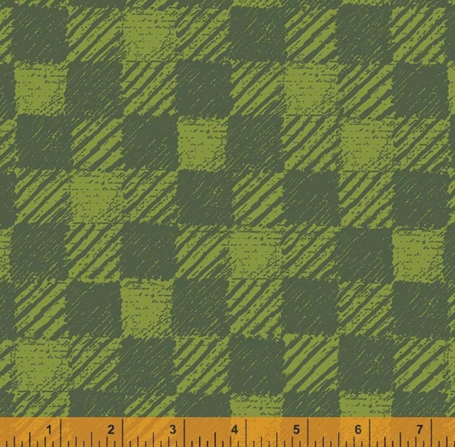 Modern buffalo plaid Green Merry and Mod fabric by the Yard Windham Fabrics Natalie Barnes quilting cotton modern farmhouse design