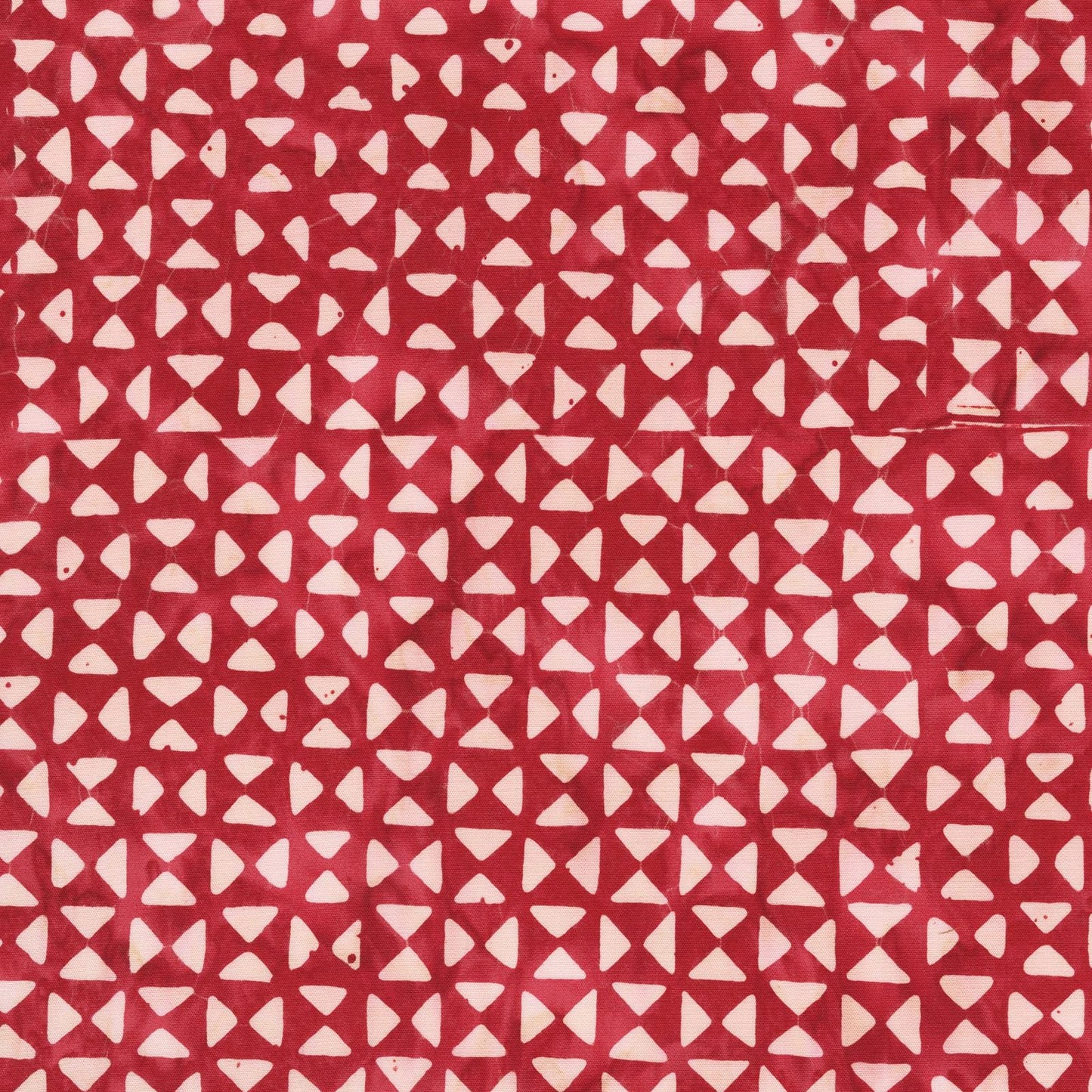 Stenographers Notebook Marcia Derse batik fabric PATTERN PALACE color RUBY red and white bthy