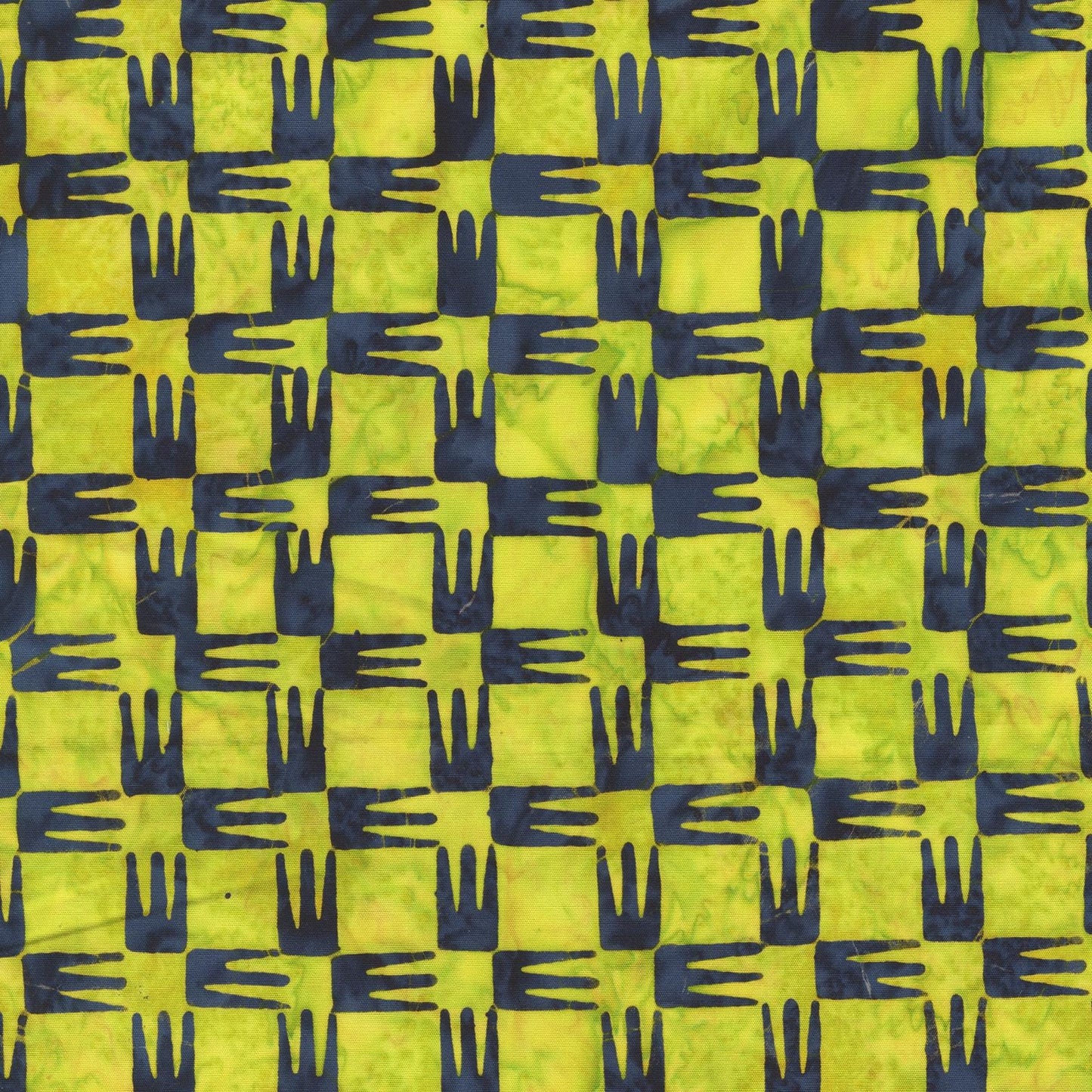 Stenographers Notebook Marcia Derse batik fabric COMPASS color LIMELIGHT Black on Green BTHY