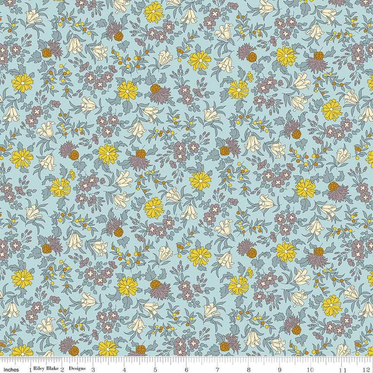 LIBERTY FABRICS Woodland Walk Misty Morning Natures Garden BTHY by the half yard Premium Lasenby Cotton
