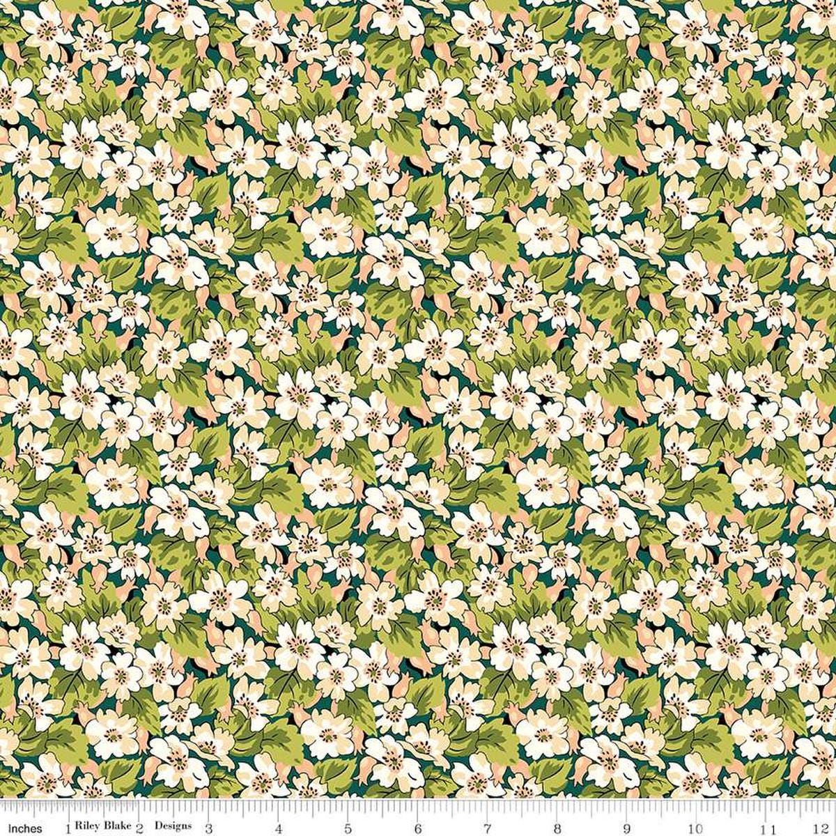 LIBERTY FABRICS Tree of Life Canopy Greens Somerset Hedgerow BTHY by the half yard Premium Lasenby 100% Cotton