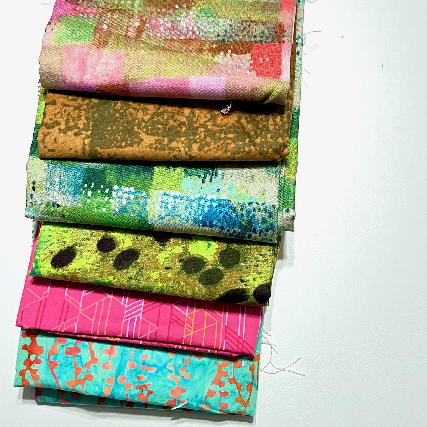 SIX Marcia Derse and other bolt end scrappy fabrics bundle SIX 6 many WOF Windham Fabrics Premium quilting cotton