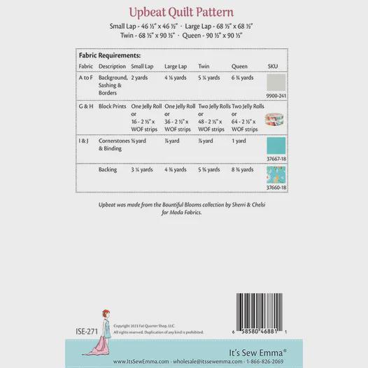 Upbeat quilt pattern four sizes Quilt by Jocelyn Ueng Modern Quilt Pattern Modern Quilting