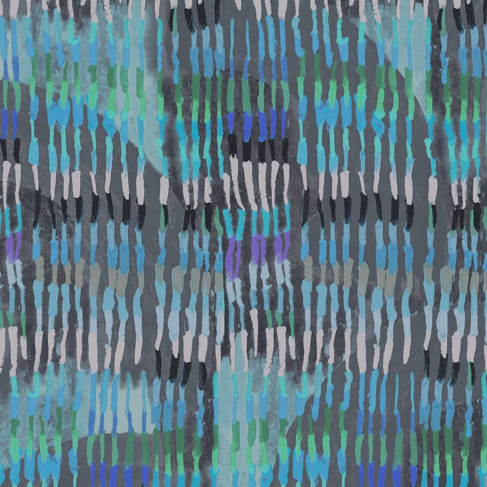 NEW Sketchbook 21 Blue Jay Feathers blue fabric BTHY by Marcia Derse premium quilting cotton