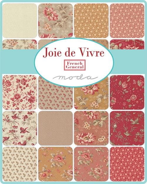 NEW Joie de Vivre by French General Charm Pack Bundle 42 pieces premium quilting cotton