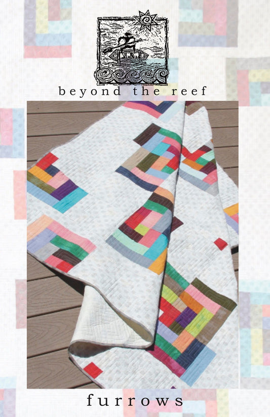 DIGITAL Quilt Pattern FURROWS beyond the reef pattern Natalie Barnes Modern Patchwork Quilting Quilt