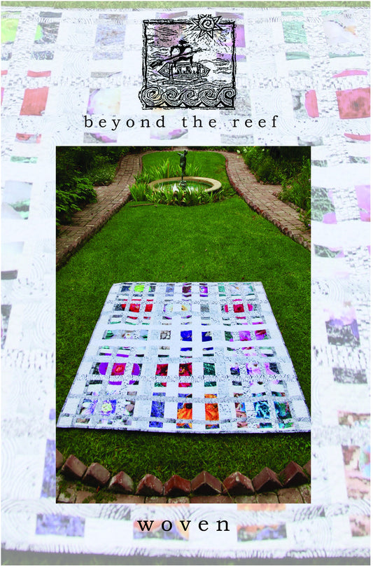 WOVEN quilt pattern by Natalie Barnes beyond the reef patterns Modern Quilt Modern quilting