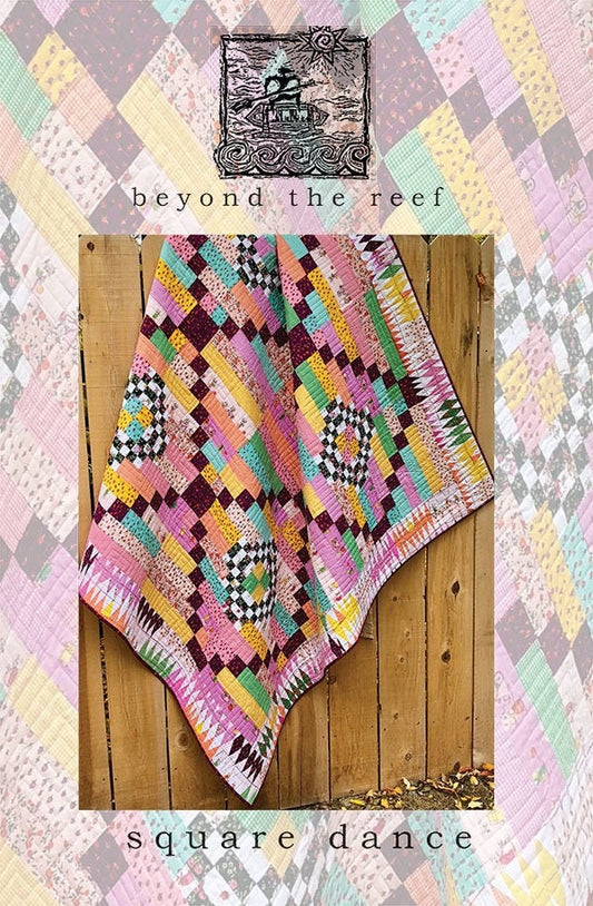Quilt Pattern Square Dance by Natalie Barnes beyond the reef pattern Modern Quilt Modern Patchwork