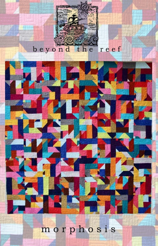 MORPHOSIS quilt pattern by beyond the reef patterns Natalie Barnes achievable quilt pattern