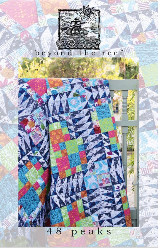 beyond the reef pattern + 48 Peaks by Natalie Barnes