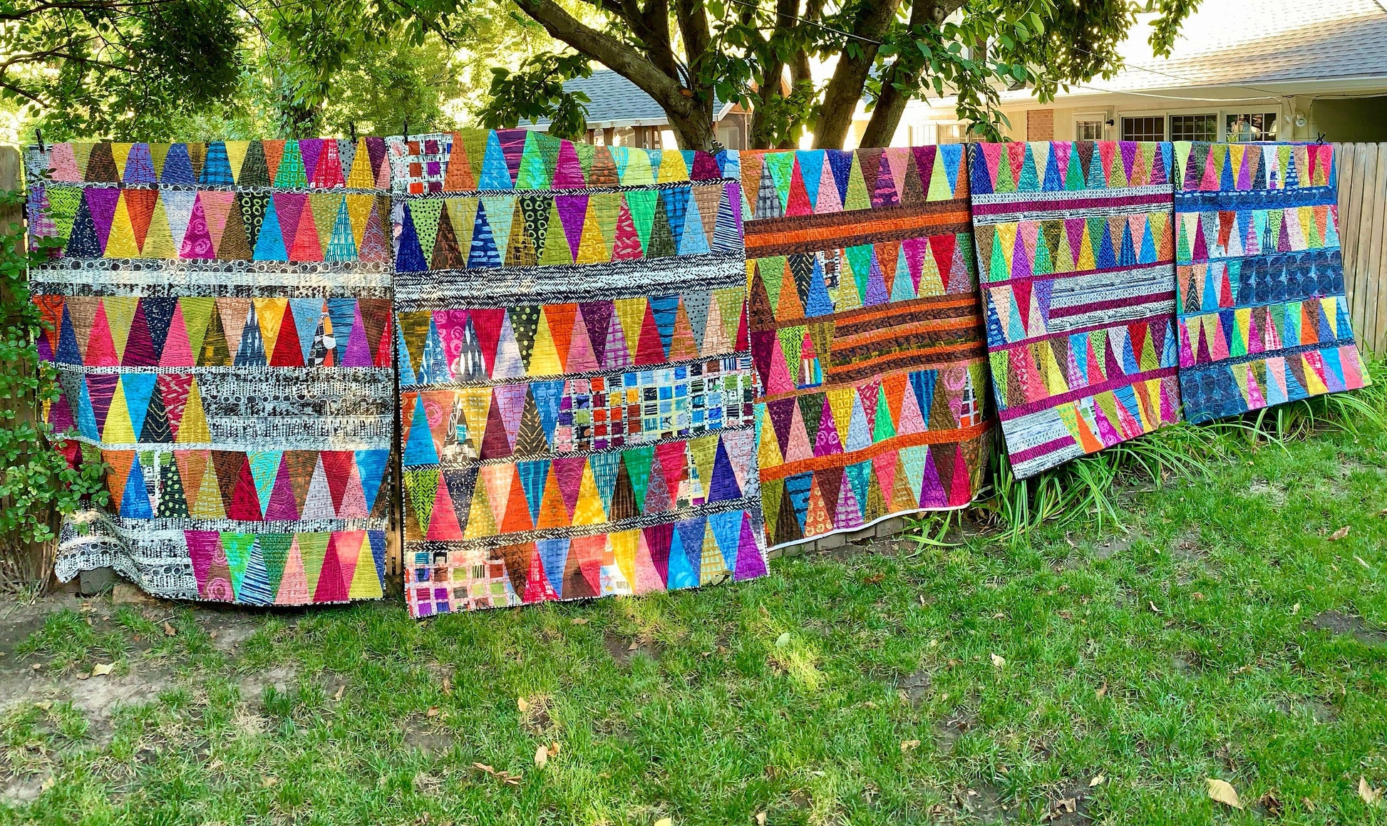 NEW Digital Tattoo Quilt Pattern 12pp Marcia Derse Modern Patchwork 57 x 77 inches