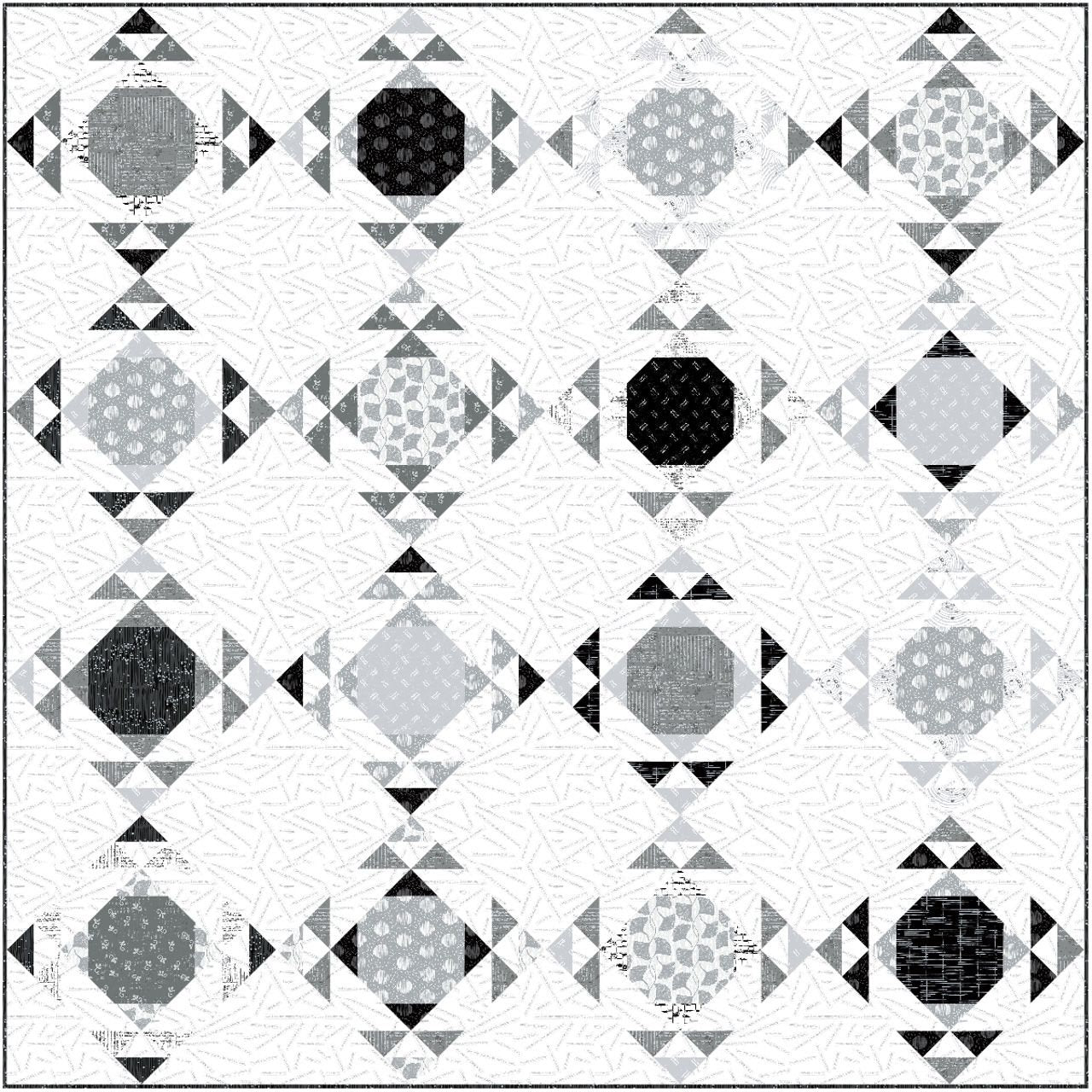 Makers Collage BTHY Shirting Light Gray 52790A 6 by Natalie Barnes for Windham Fabrics Low Volume fabric Quilting Cotton OEKO Tex Certified