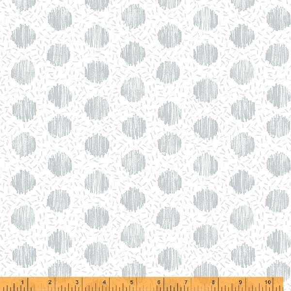 Makers Collage BTHY Chicken Scratch Fog 50812B 1 by Natalie Barnes for Windham Fabrics Low Volume fabric Quilting Cotton OEKO Tex Certified