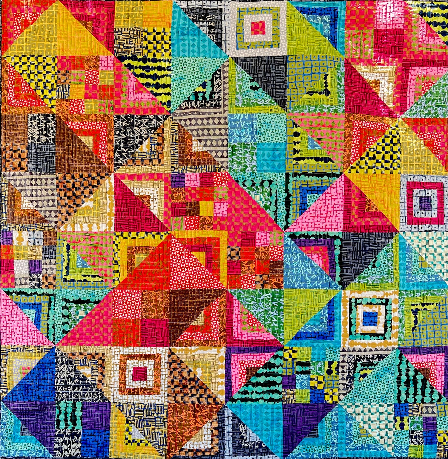 TRAVELER quilt pattern in MARCIA DERSE Stenographers Notebook Anthology Batik Fabric Paper Pattern