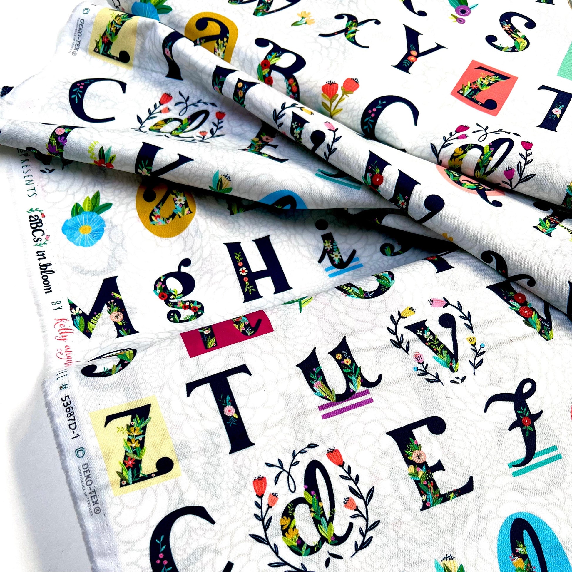 ABC's In Bloom fabric TWO YARDS Wild Meadow Kelly Angelovic Premium quilting cotton