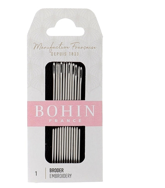 BOHIN France Size 6 Embroidery and Crewel Needles 12 needles