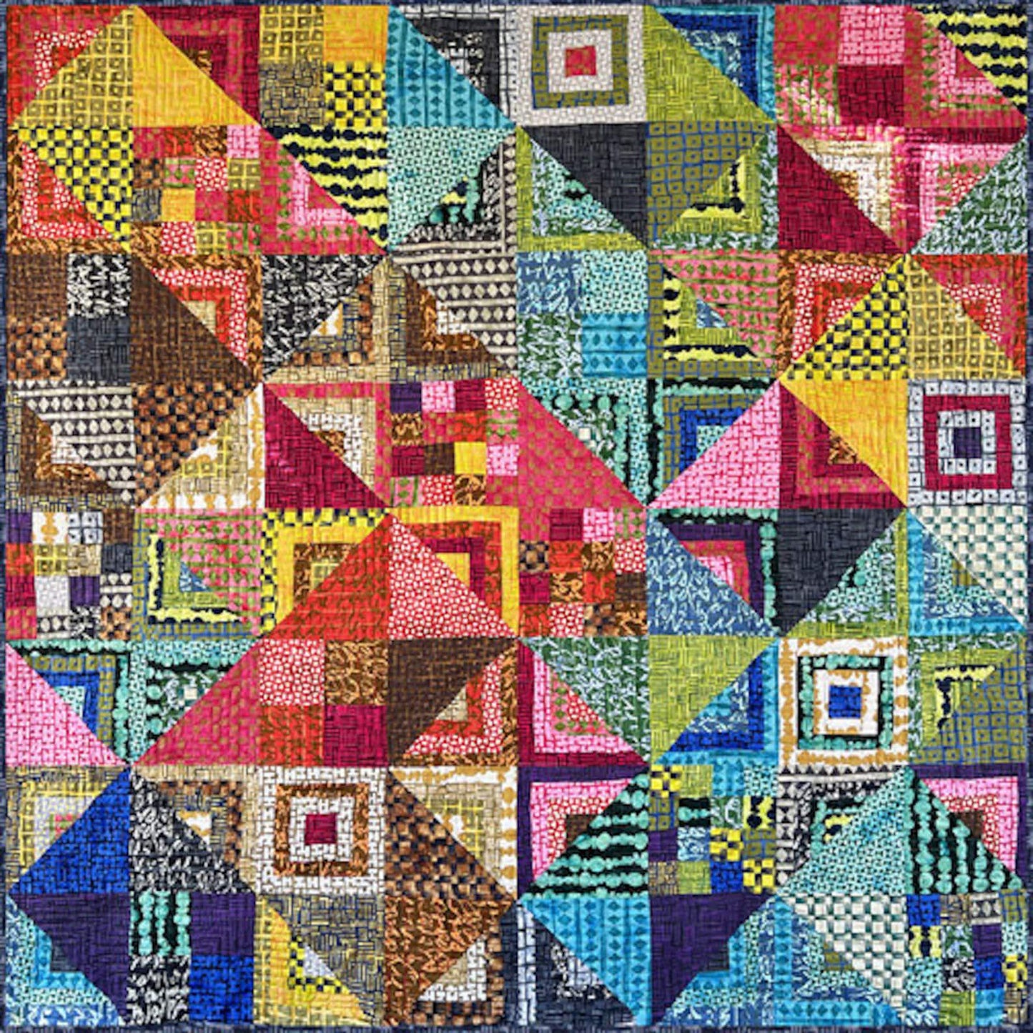 MARCIA DERSE Five 5 fat quarters Stenographers Notebook Anthology Batik Fabric Bundle