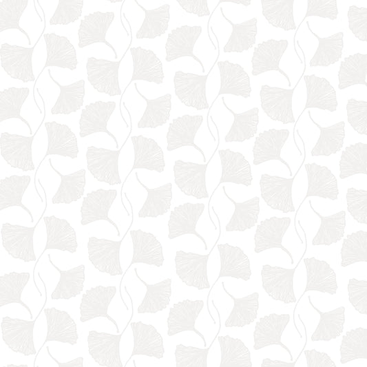 Makers Collage BTHY Ginko Leaf White 53231 8 by Natalie Barnes for Windham Fabrics Low Volume fabric Quilting Cotton OEKO Tex Certified