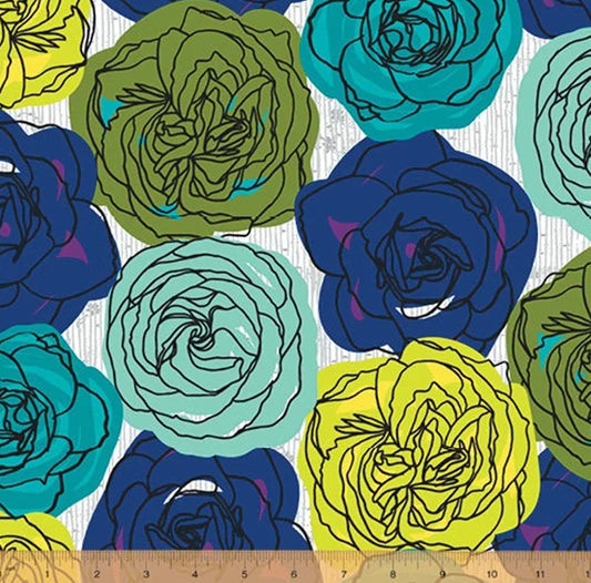 Norma Rose Fabric Rose Garden BTHY 52010 1 Quilting Cotton Half yard