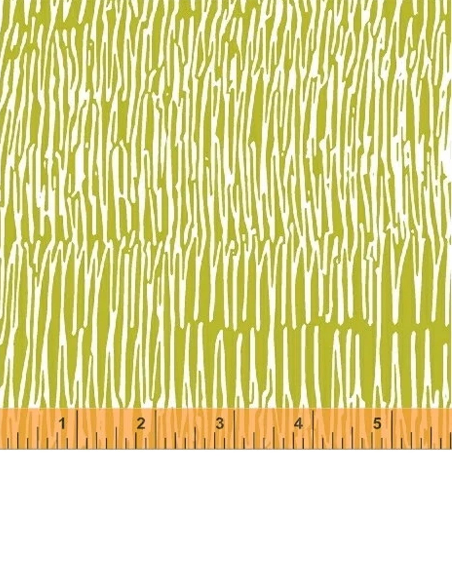Half Yard Green and White fabric Homeward by Natalie Barnes Quilting Cotton