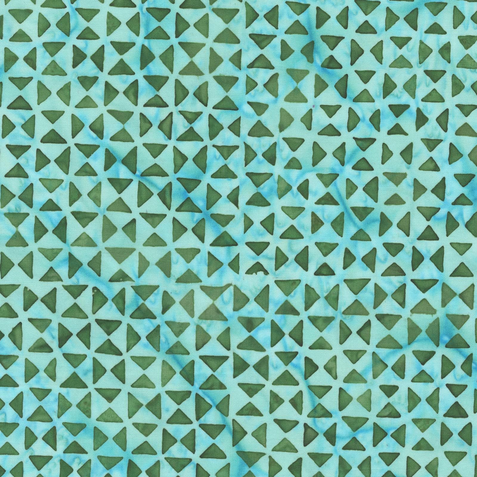 Stenographers Notebook Marcia Derse batik fabric PATTERN PALACE color FERN blue green bthy