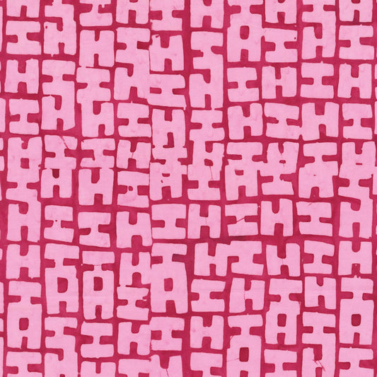 Marcia Derse Stenographers Notebook batik fabric HI color Macaron Pink Pink on Pink BTHY