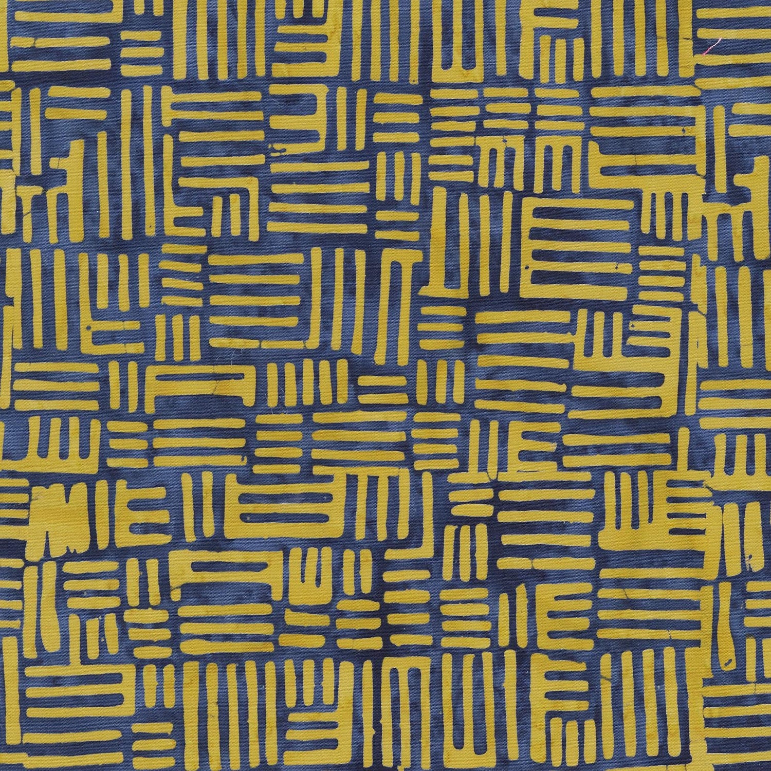 Stenographers Notebook Marcia Derse batik fabric LAYERS Collegiate navy and blue BTHY