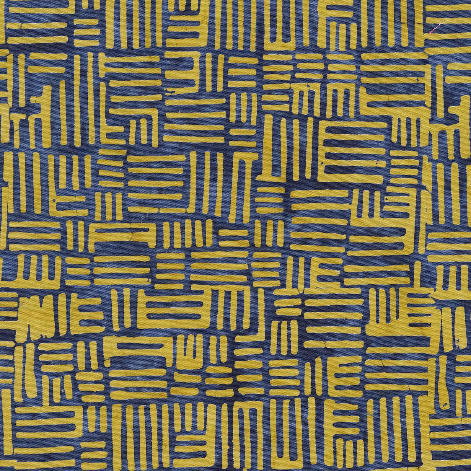 Stenographers Notebook Marcia Derse batik fabric LAYERS Collegiate navy and blue BTHY