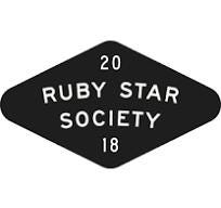 BTHY Ruby Star Society Strawberry Color Deep Plum Premium Quilting cotton