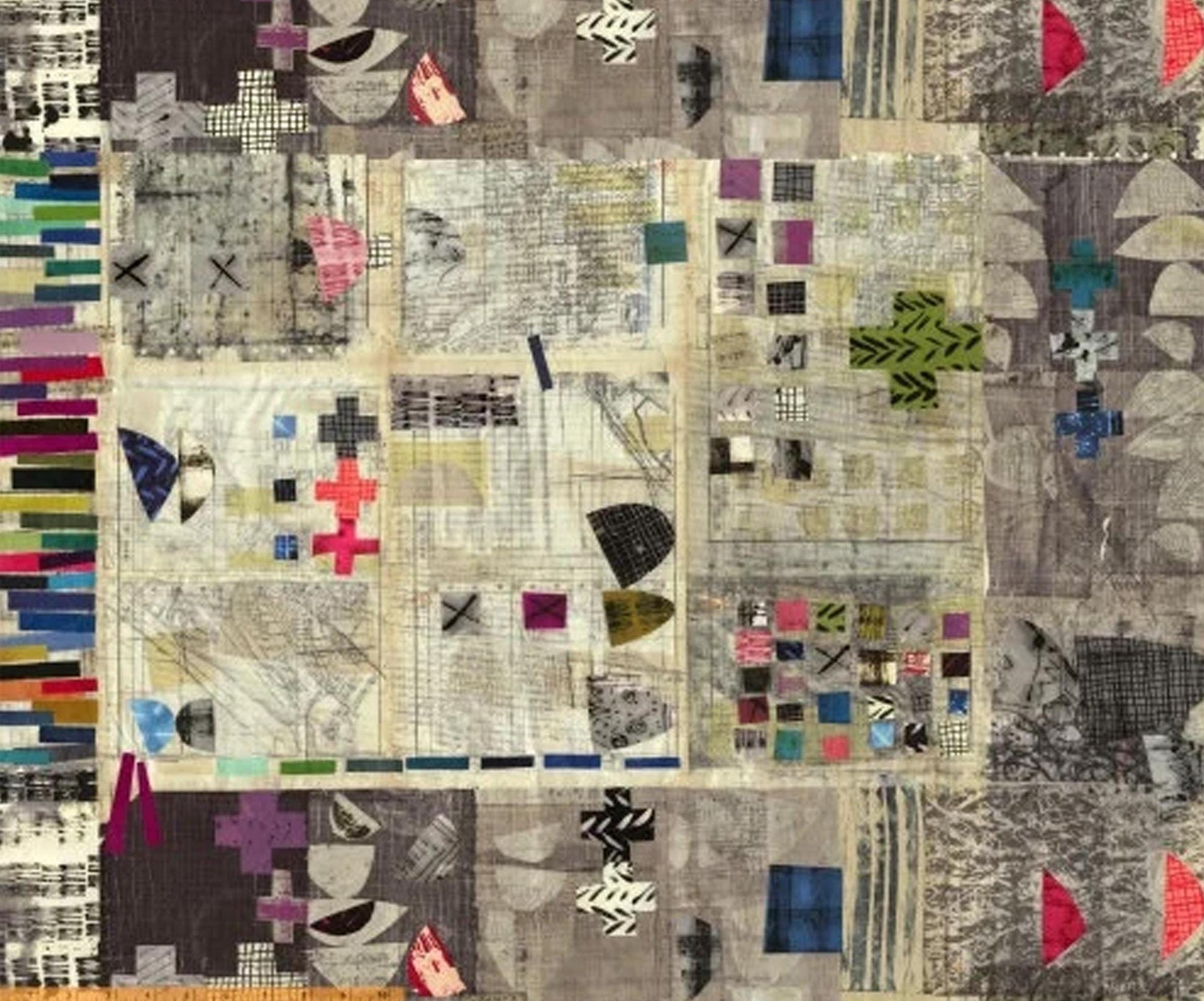 MARCIA DERSE Treasure Hunt fabric BTY by the yard High Density Cotton