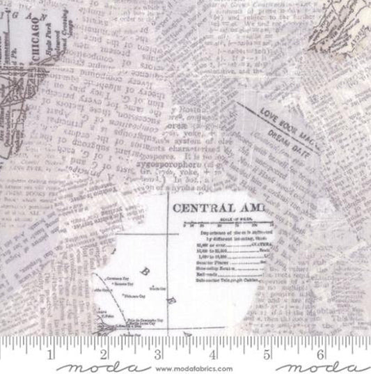 Modern Backgrounds fabric Grey Composition Maps BTHY low volume More Paper 30450 12 Gray black Zen Chic quilting cotton MODA Bestseller