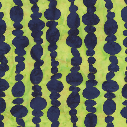 Marcia Derse Stenographers Notebook batik fabric STONE STACKS color Pickled Green and Black BTHY