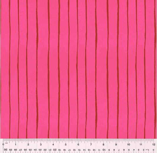 LAST CALL BTY Thin Strokes fabric Tea Cup by Kelly Angelovic Windham Fabrics Premium quilting cotton