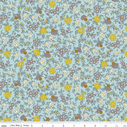 LIBERTY FABRICS Woodland Walk Misty Morning Natures Garden BTHY by the half yard Premium Lasenby Cotton