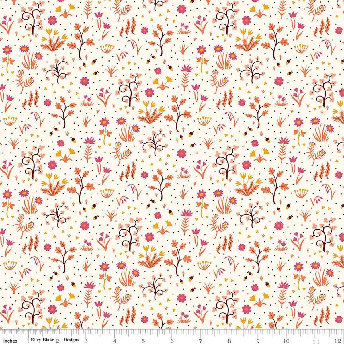 LIBERTY FABRICS Tree of Life Berry Botanicals Sapling Wood BTHY by the half yard Premium Lasenby 100% Cotton