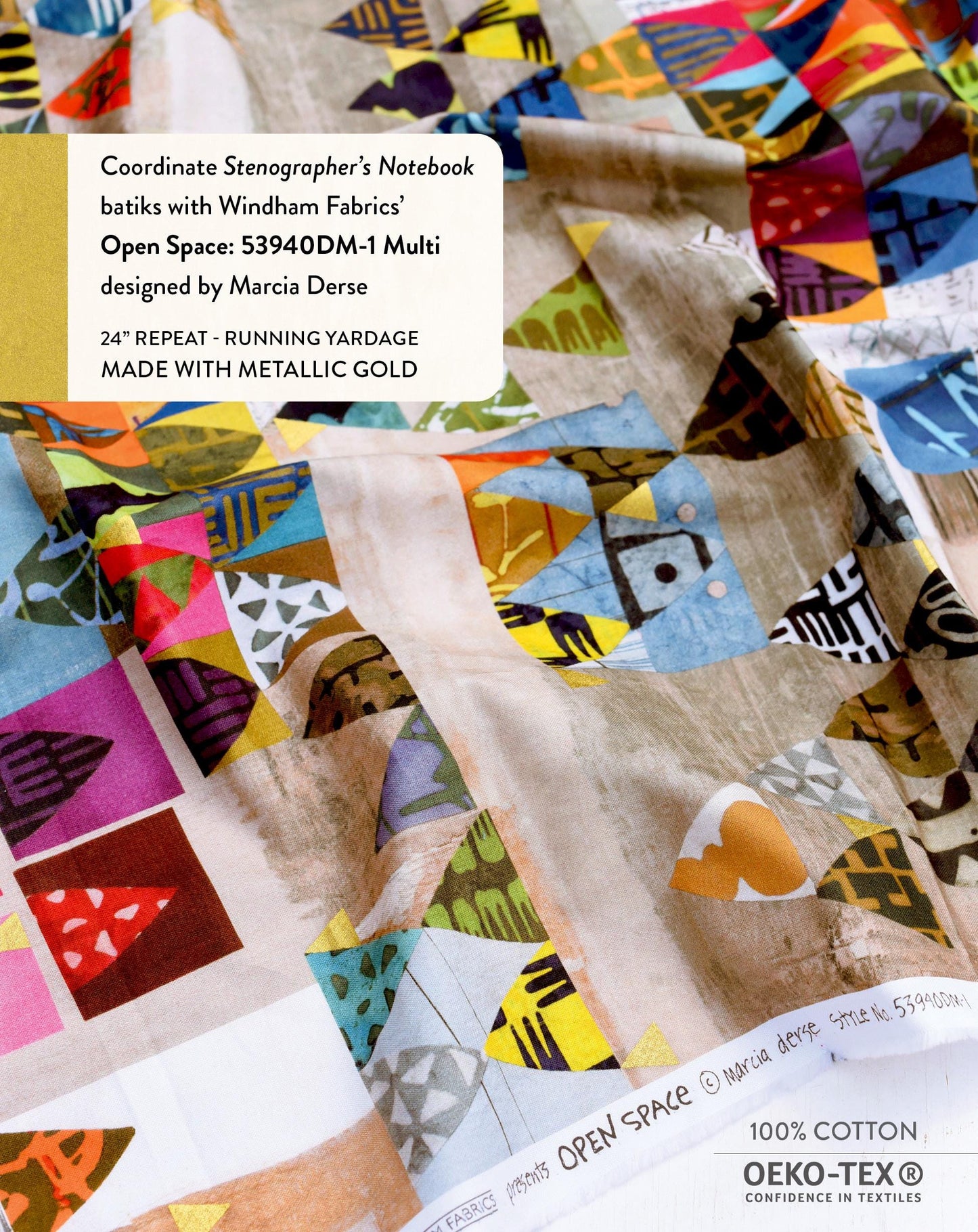 MARCIA DERSE Open Space fabric BTY by the yard High Density Cotton