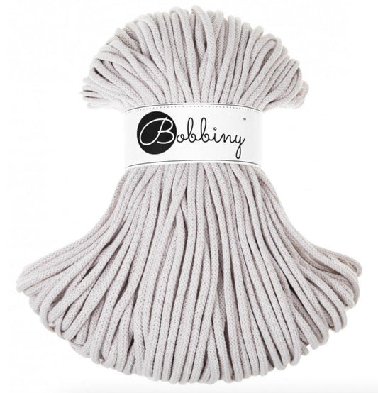 Bobbiny 5 mm Braided Cord Color Moonlight 5mm width 100mm 100% Cotton