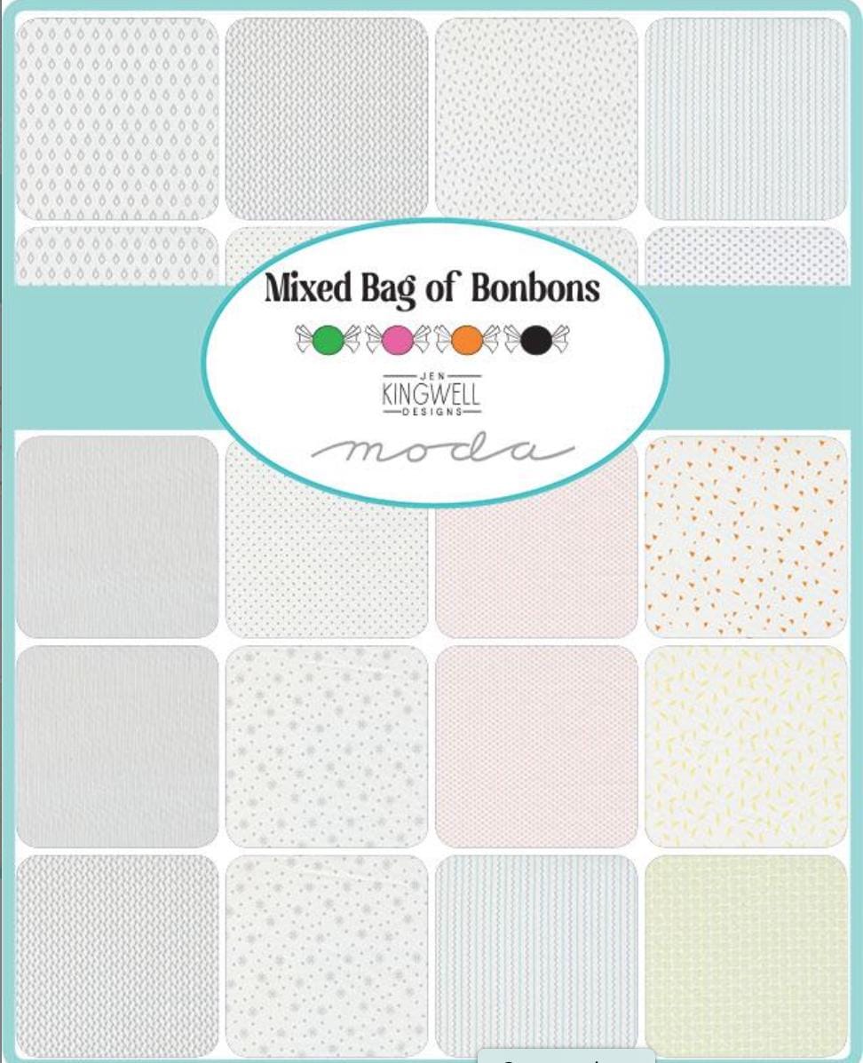 NEW Dessert Roll 5 by 44 by 20 pieces Jen Kingwell Mixed Bag of Bonbons Premium quilting cotton Moda Fabrics
